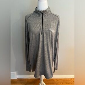 Dunning golf 1/4 zip cotton/spandex PGA gray XXL thumb holes